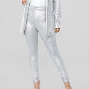 Silver pants NWOT